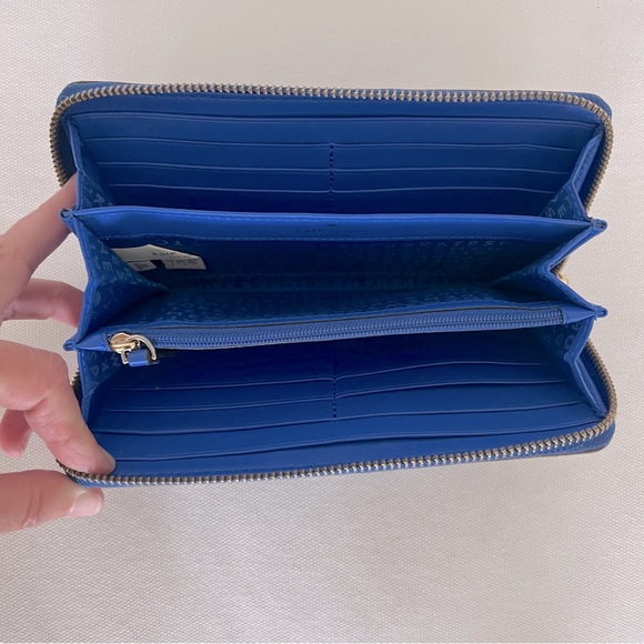 Kate Spade Penn Place Embossed Zip-Around Wallet - Picture 5 of 6